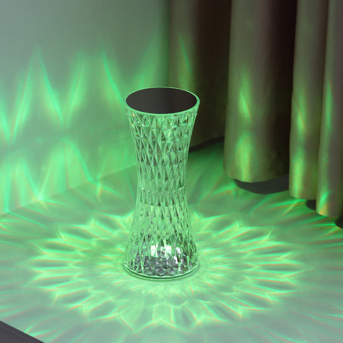 Crystal Diamond Shaped Table Lamp- Small Waist (S2)
